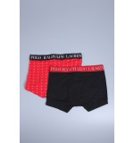 Polo boxerky - 2PACK čierna,červená  002  '714665558-002'