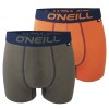 O'Neill boxerky - 2PACK 'PLAIN' oranžová,olivová  2456 