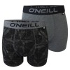 O'Neill boxerky - 2PACK 'CRISTAL' sivá,čierna  6865