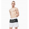 Calvin Klein pánske plavky 'CORE PLACED LOGO' biele  100