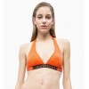 Calvin Klein dámske plavky - PODPRSENKA PLUNGE 'CORE ICON' oranžová  659
