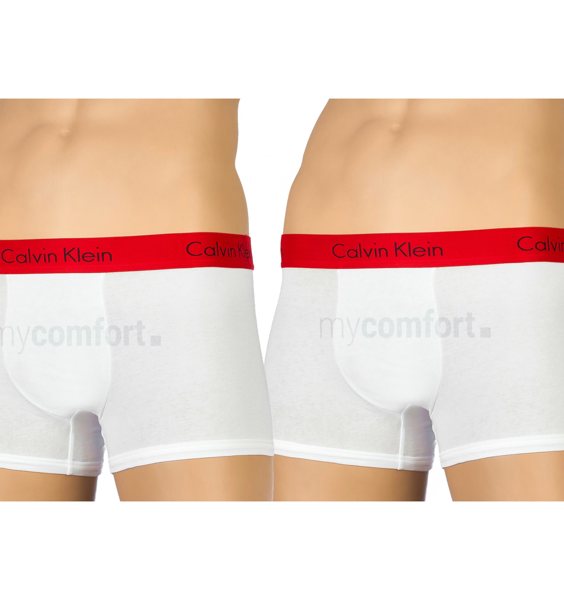 boxerky - 2PACK 'PRO STRETCH' biele s červeným pásom  RGQ