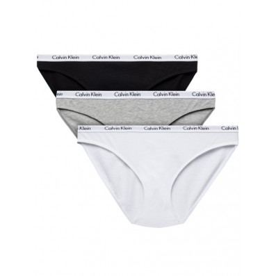nohavičky BIKINI - 3PACK 'CAROUSEL' biela,sivá,čierna  999