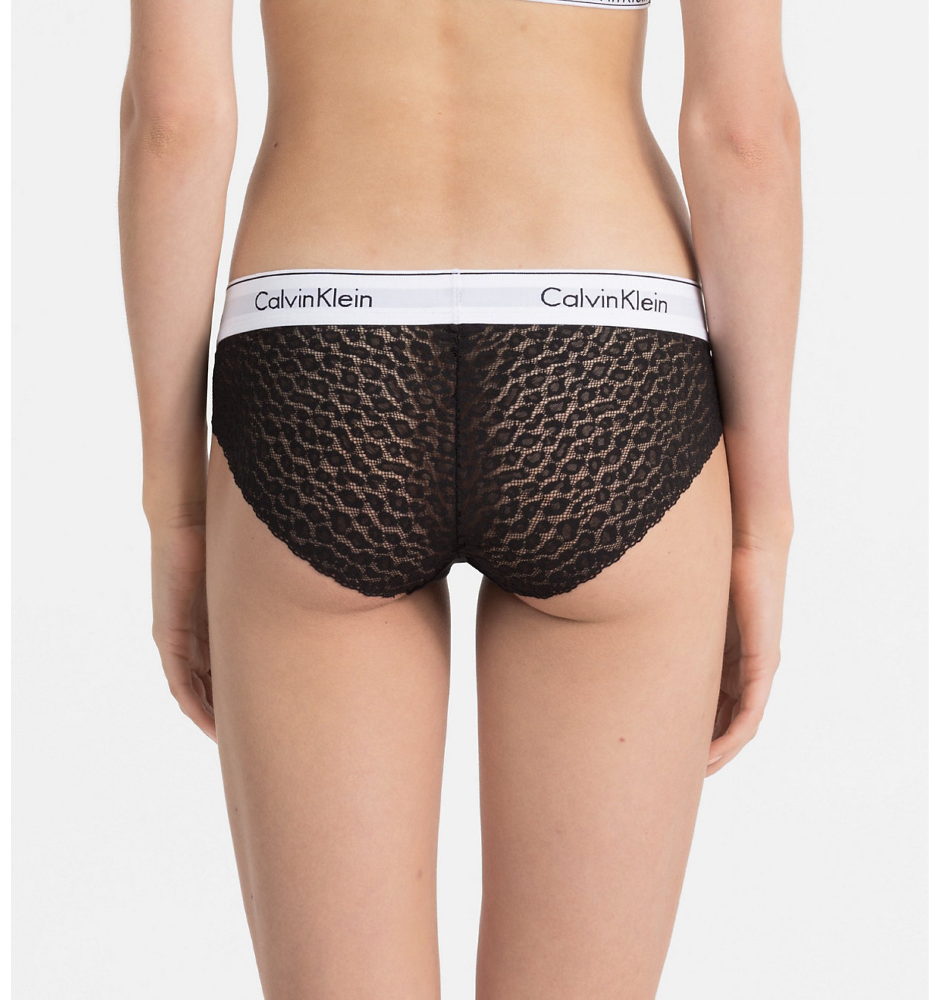Calvin Klein Women's Modern Cotton Lace Bikini - Black - XS - QF4584E-001