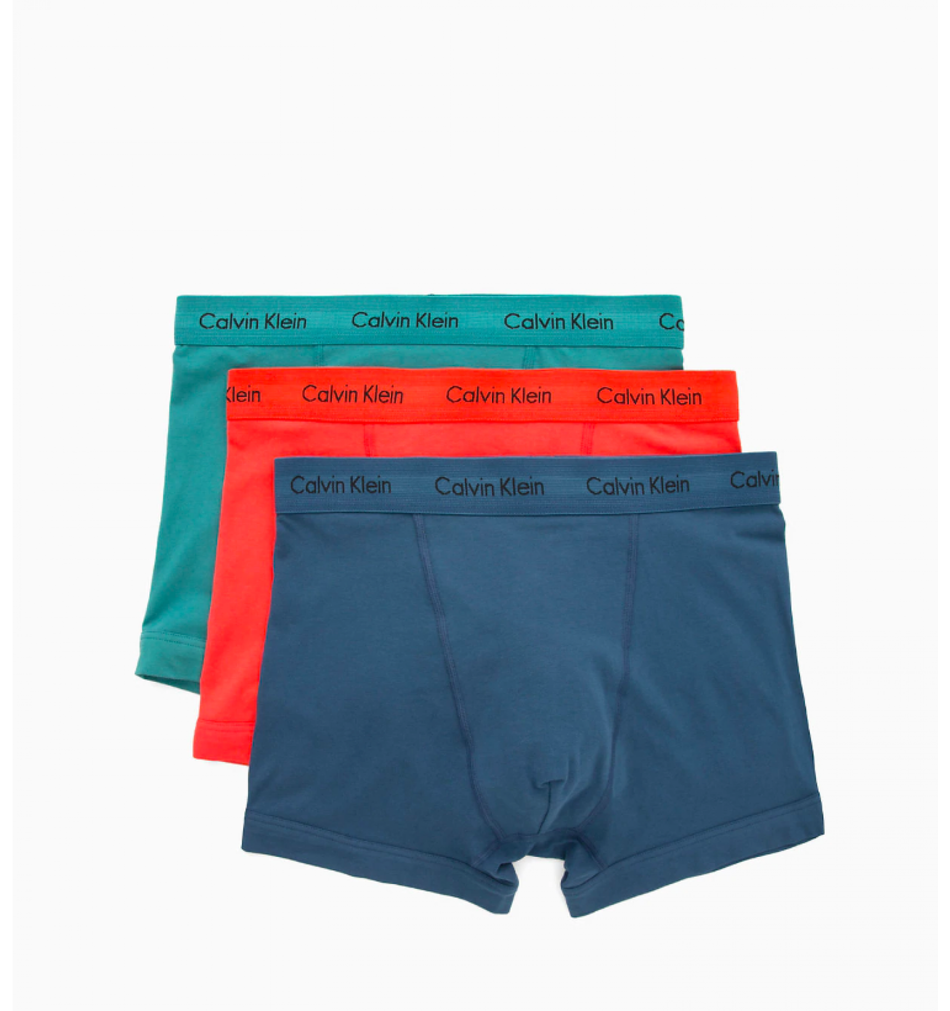 boxerky predlžené - 3PACK 'COTTON STRETCH' zelená,červená,modrá  FMY