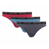 Tommy Hilfiger bikini - 3PACK 'ESSENTIALS' bledomodrá,tmavočervená,šedá  229